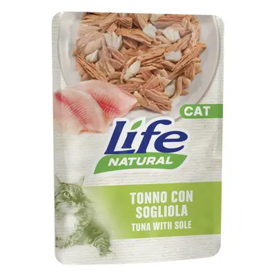 Multipack risparmio! Life Cat Natural Adult Buste 24 x 70 g umido gatto - Tonno con Sogliola