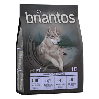 Prezzo speciale! 1 kg Briantos Crocchette senza cereali - Adult Anatra