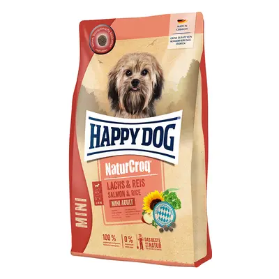 Happy Dog NaturCroq Mini Adult Salmone e Riso Crocchette per cane - 800 g