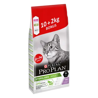 10 kg + 2 kg gratis! 12 kg PURINA PRO PLAN Sterilised Adult Renal Plus per gatto - Ricco in Tacc