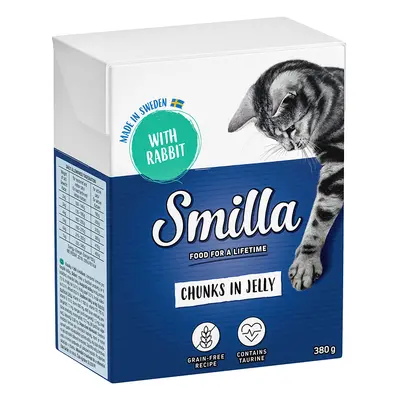 Smilla Bocconcini in Gelatina 12 x 380 g Umido gatto - Coniglio