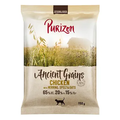 Confezione prova: Purizon Crocchette, Alimenti umidi e Snack per gatto - 150 g crocchette Steril