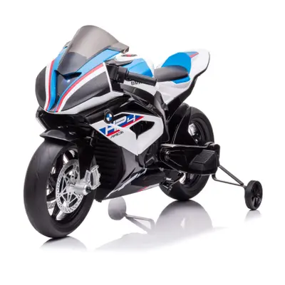 Moto Elettrica per Bambini LT939 BMW HP4 Race 12V 2 Ruote Lettore MP3 Luci LED Bianco