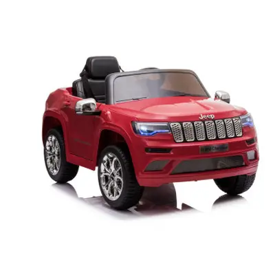 Macchina Elettrica per Bambini LT933 Jeep Grand Cherokee Luci Suoni Telecomando Rosso