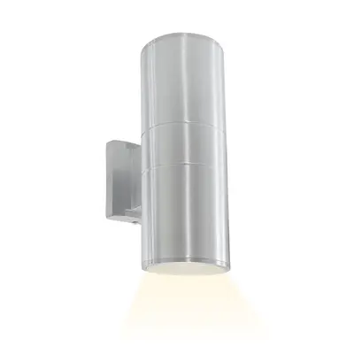 Applique da Parete LED 870205 Lampada Esterno Design Moderno Alluminio Argento