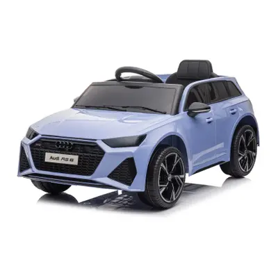 Macchina Elettrica per Bambini LT945 Audi RS6 12V con Licenza Luci LED e Suoni Celeste