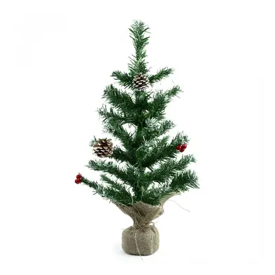 Albero Di Natale 60H Cm 309020 Con base in juta In PVC Abete Artificiale