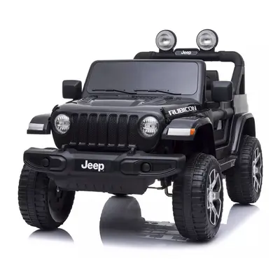 Macchina Elettrica per Bambini LT908 Jeep Rubicon 12V Luci Suoni e Telecomando Nero