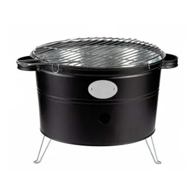 Barbecue a Carbonella da Tavolo Tondo 35cm con Griglia Portatile da Campeggio