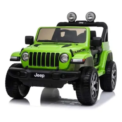 Macchina Elettrica per Bambini LT908 Jeep Rubicon 12V Luci Suoni e Telecomando Verde