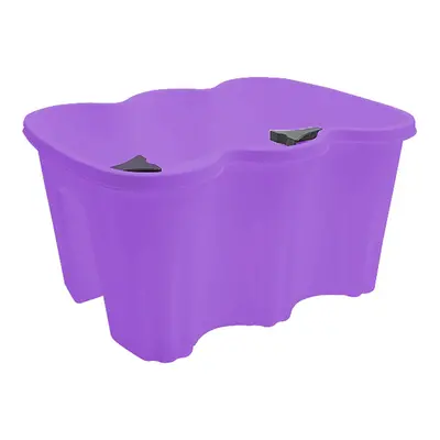 Fioriera da balcone rettangolare art. 120347 plastica polipropilene 37x28x20cm Viola