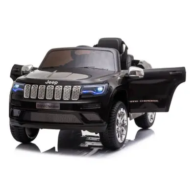 Macchina Elettrica per Bambini LT933 Jeep Grand Cherokee Luci Suoni Telecomando Nero