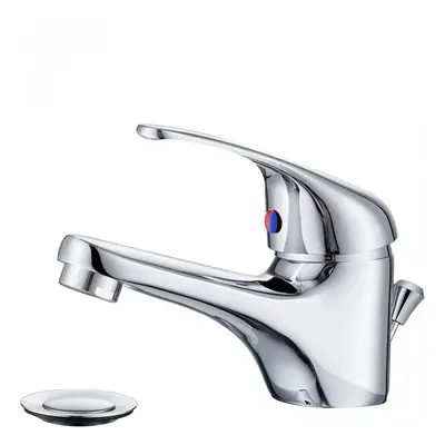 Rubinetto Lavabo in Acciaio Inossidabile Futura 1601 Kit con Scarico Pop-Up