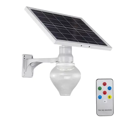 Lampada Led Giardino e Cortile con Pannello Solare Lampione IP65 con Telecomando