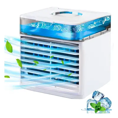 Condizionatore Portatile da Tavolo 802985 Mini Refrigerante Cromoterapia 7 LED