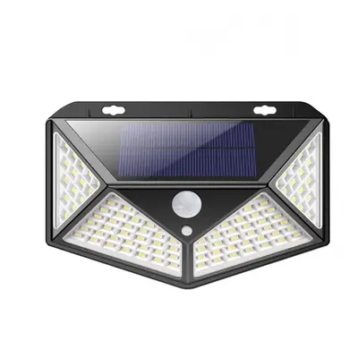 Lampada Ricarica Solare 314027 Sensore di Movimento a 114 LED Angolo Luce 120°