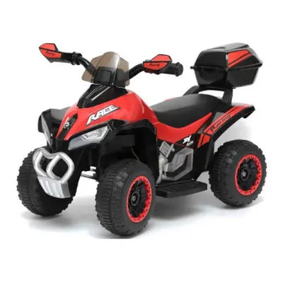 Mini Quad Elettrico per Bambini Deluxe LT928 6V Luci Suoni Bauletto Portaoggetti Rosso