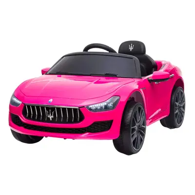 Auto Bambini Elettrica LT880 Maserati Ghibli con MP3 Luci LED Telecomando 12V Rosa