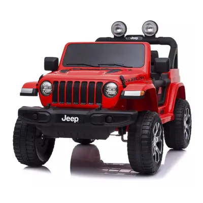 Macchina Elettrica per Bambini LT908 Jeep Rubicon 12V Luci Suoni e Telecomando Rosso