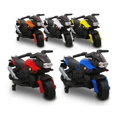 Moto elettrica LT868 per bambini SPRINT controllo a pedale con luci e suoni Giallo