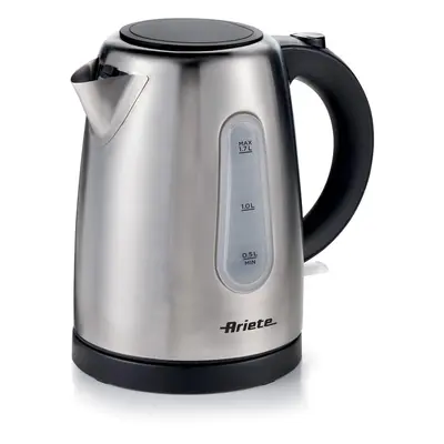 Ariete 2847 Metal Kettle, Bollitore elettrico, Capacità 1,7L, Base cordless, Protezione contro s