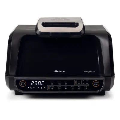 Ariete 4635 Air Fryer Grill, Friggitrice ad aria e Griglia, Bistecchiera,1700W, Capacità 8L, Fri