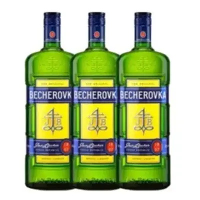 Becherovka: liquore alle erbe, 3X 0,5L