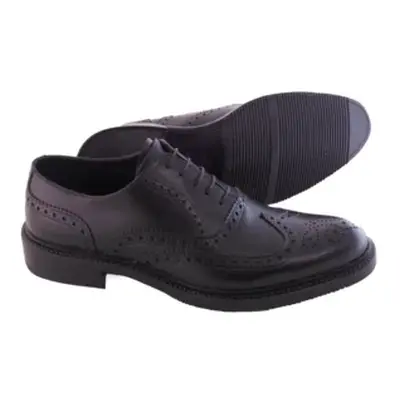 Scarpe derby uomo stile inglese in pelle nera