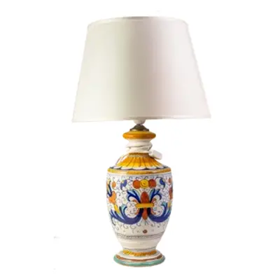 Lampada in ceramica con decoro Ricco Deruta, h60cm