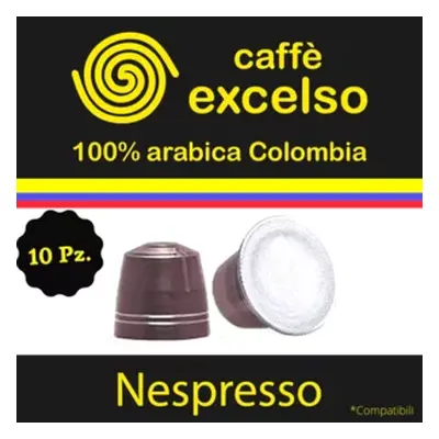 Capsule compatibili Nespresso Caffè Excelso Colombia 100% Arabica Supremo, 10pz