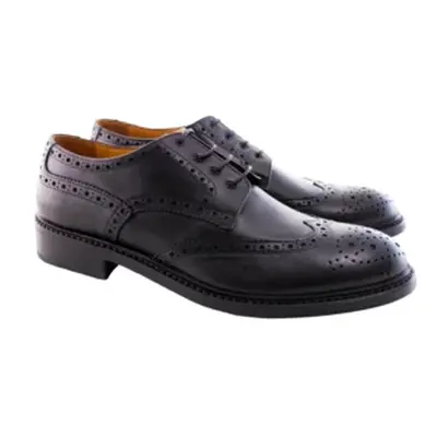 Scarpe derby uomo in pelle nera