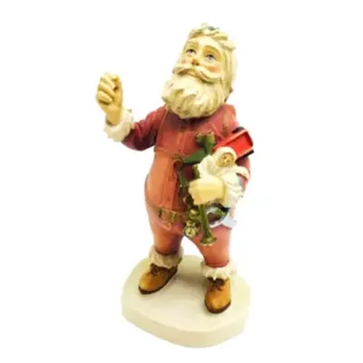 Babbo Natale statua di legno, Nast, 20cm