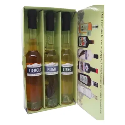 Confezione grappe aromatizzate: pino, cirmolo, e fieno, 3x200ml