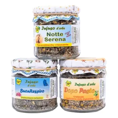 Set di 3 tisane rilassanti, Benessere, 190g