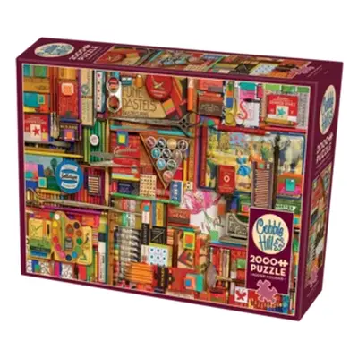 Puzzle Vintage Art Supplies in lino e cartone impermeabile, 2000pz