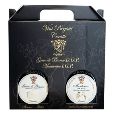 Valigetta regalo: Greco bianco DOP 500ml, Mantonico IGP Locride 500ml