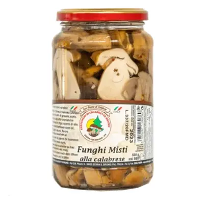 Funghi misti alla calabrese in vaso, 580ml