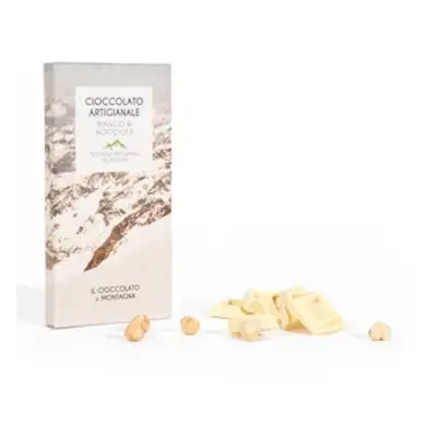 Cioccolato bianco artigianale con nocciole, 100g