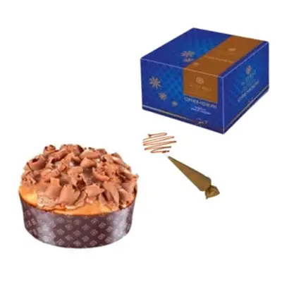 Panettone Cremderì con onde di cremoso al cioccolato fondente e gianduja Sal De Riso,1kg