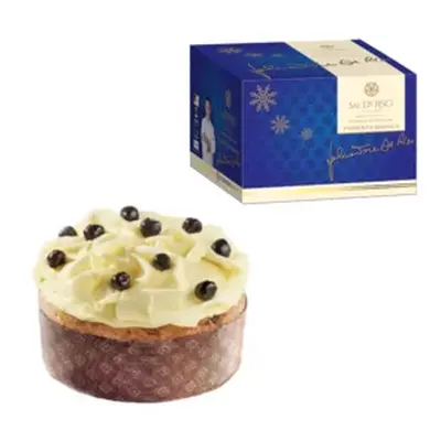 Panettone foresta bianca Sal De Riso con cioccolato bianco e maresche allo sciroppo, 500g