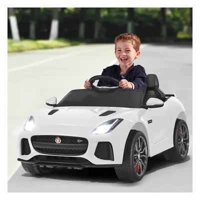 Costway Macchina Jaguar F-type SVR 12 V per bambini con telecomando, Macchina a batterie con mus