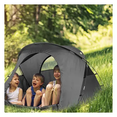 Costway Tenda da campeggio per 2 persone con copertura esterna impermeabile, Tenda da campeggio 