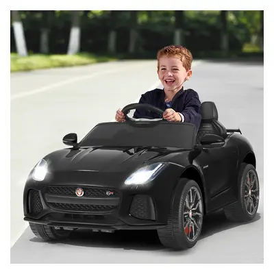 Costway Macchina Jaguar F-type SVR 12 V per bambini con telecomando, Macchina a batterie con mus