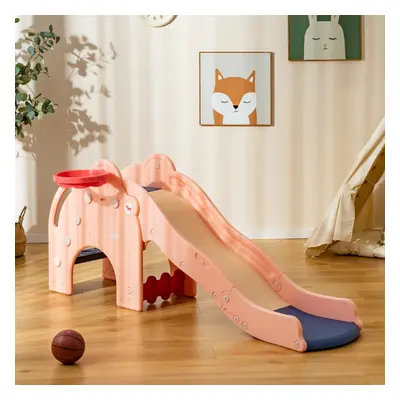 Costway Scivolo per bambini con carinissima forma di elefante, Scivolo 4-in-1 per bambini con ca