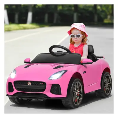 Costway Macchina Jaguar F-type SVR 12 V per bambini con telecomando, Macchina a batterie con mus