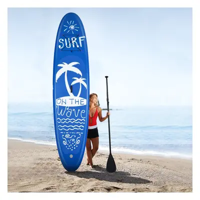 Costway Tavola da paddle surf gonfiabile in PVC durevole 335cm con pagaia regolabile, SUP gonfia