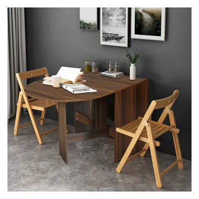 Costway Tavolo pieghevole da pranzo in legno Tavolo multiuso da lavoro 163x80x75cm