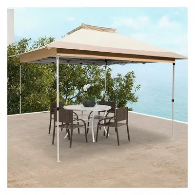 Costway Gazebo pop-up 358x358cm con cima ventilata borsa da trasporto con ruote, Tenda gazebo is