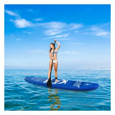 Costway Tavola da paddle surf gonfiabile in PVC durevole 297cm con pagaia regolabile, SUP gonfia