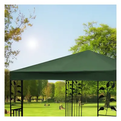 Costway Telo Tetto ricambio per gazebo da sole 3x3m, Tessuto copertura superiore per gazebo Verd